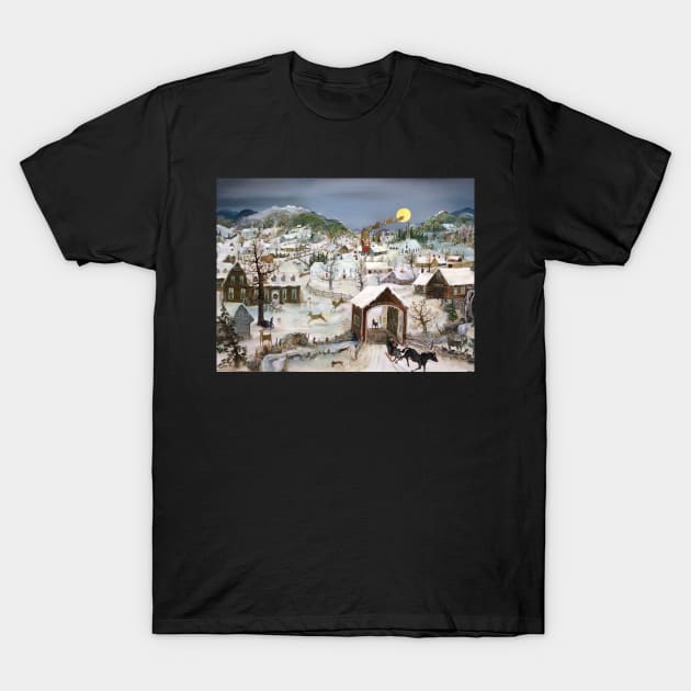 will moses christmas print T-Shirt by QualityArtFirst